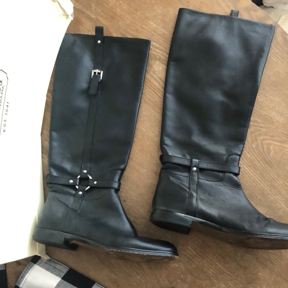 Genuine Coach leather boots